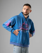 Washed Pepsi Castle Zip Hoodie