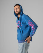 Washed Pepsi Castle Zip Hoodie