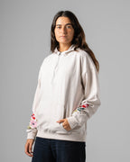 Silver Eternal Flowers Quarter-Zip Hoodie