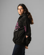 Washed Black Castle Zip Hoodie