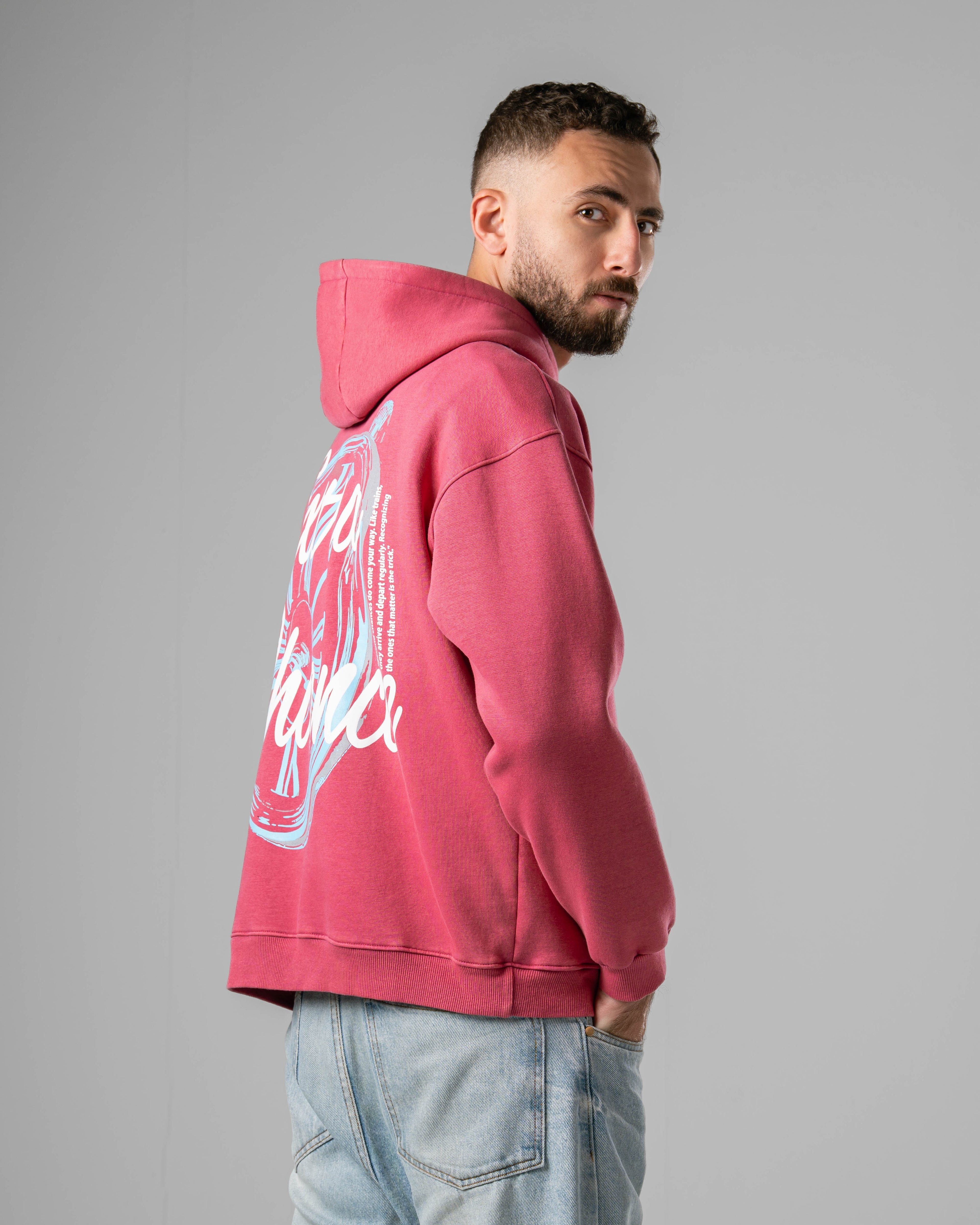 Washed Hot Pink Timeless Hoodie