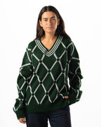 Green Checkered Pullover