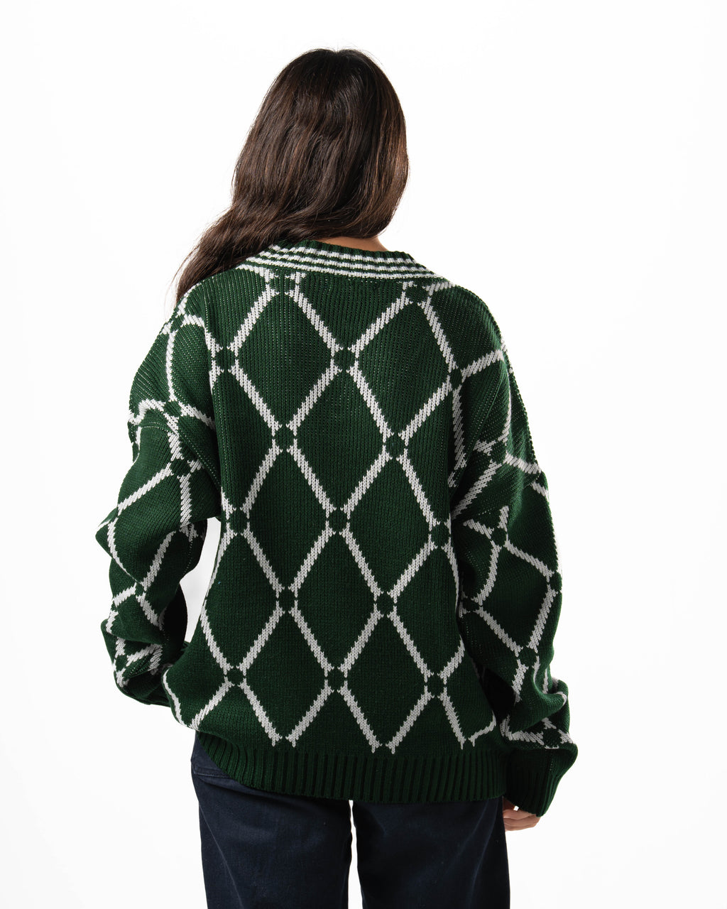 Green Checkered Pullover